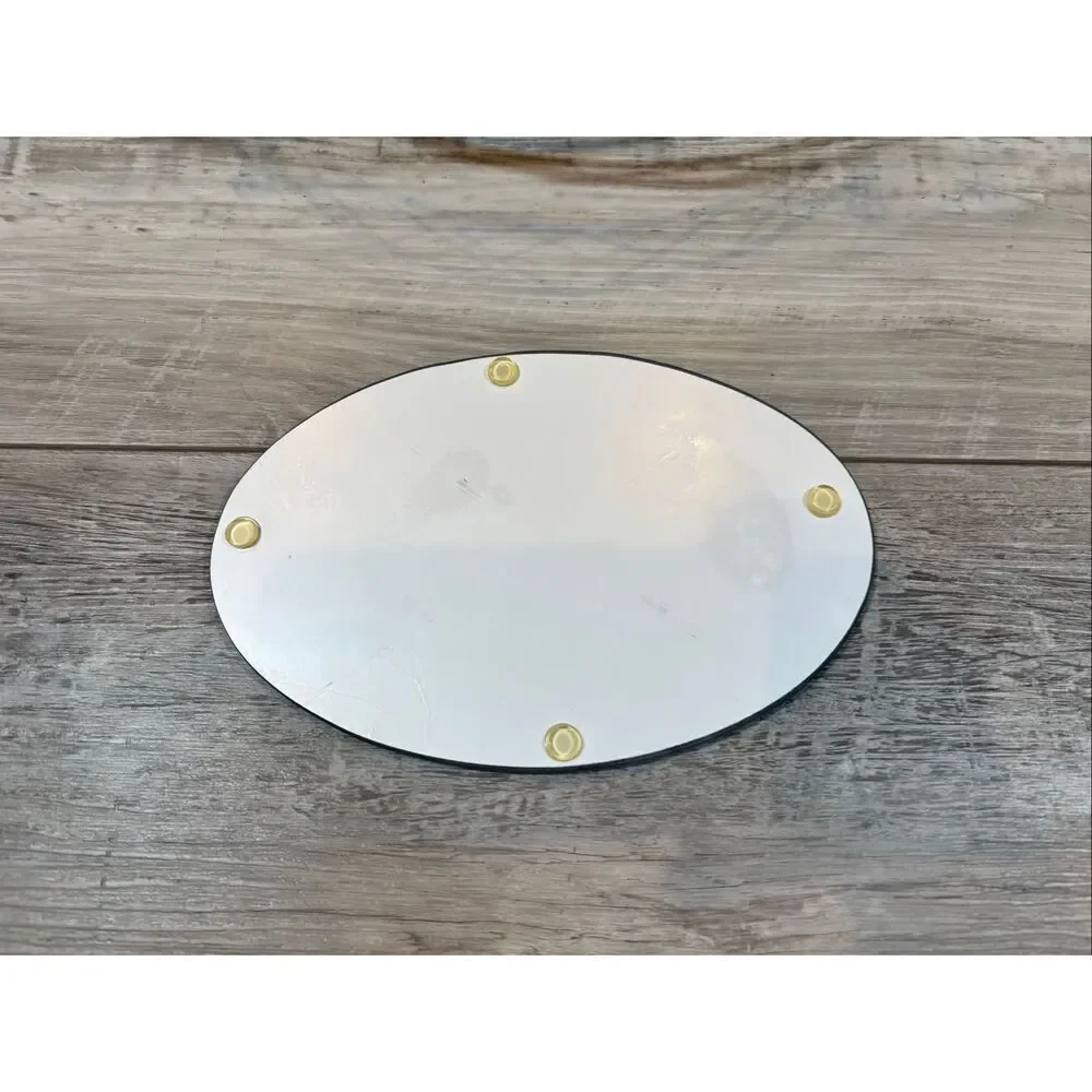 Temp-tations white wire basket trivet with ceramic floral insert